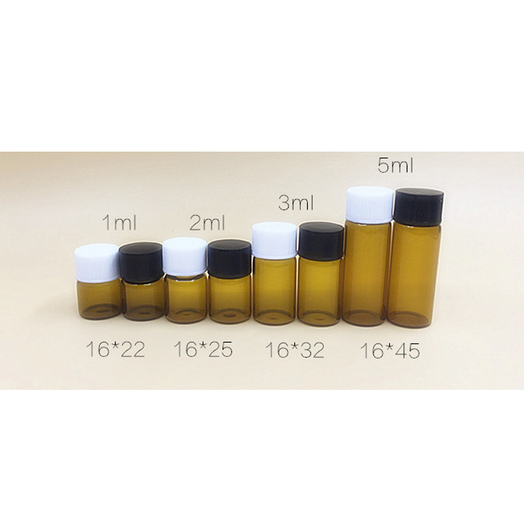 Luxury Cosmetic Packaging High Quality 100Ml Square Amber Glass Essential Oil 1Ml Squeeze Bottle
