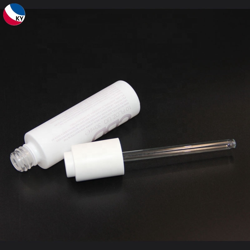 Luxury Cosmetic Packaging Matte Push Dropper Bottle Frosted Glass 30 Ml Essential Oil Personal Care Offset Printing for Face Oil