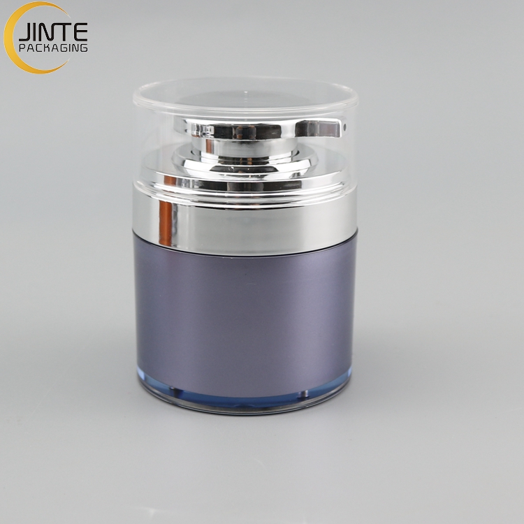 Luxury Cosmetic Packaging Wide Opening Cosmetic Container Jar Packaging Airless Jar With Pump
