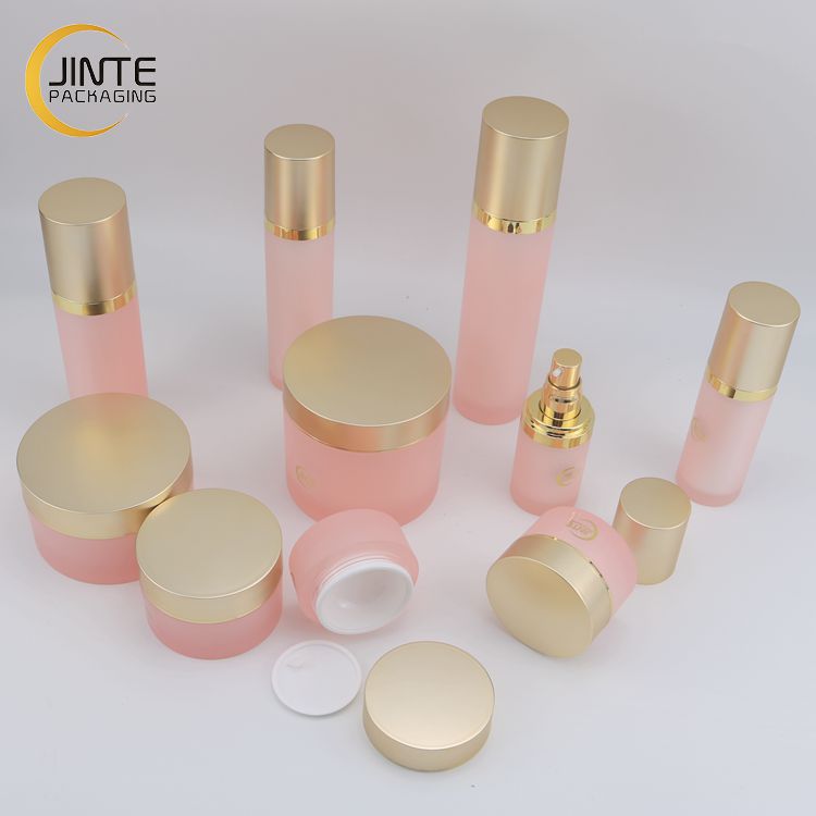 Luxury Cosmetic Skincare Packaging Double Wall Acrylic Cosmetic Packaging Cream Jar And Bottle 5g 15g 30g 50g 100g 200g
