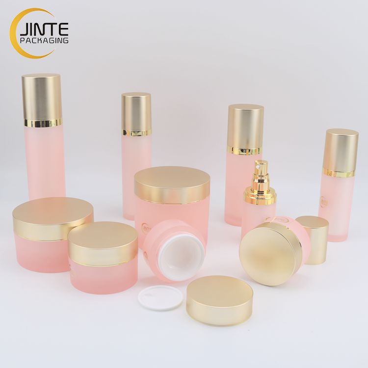 Luxury Cosmetic Skincare Packaging Double Wall Acrylic Cosmetic Packaging Cream Jar And Bottle 5g 15g 30g 50g 100g 200g