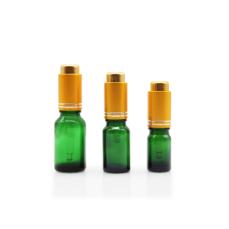 Luxury Cosmetic Unique Essential Oil Bottle Packaging Face Glass Serum Bottle With Pump Cap