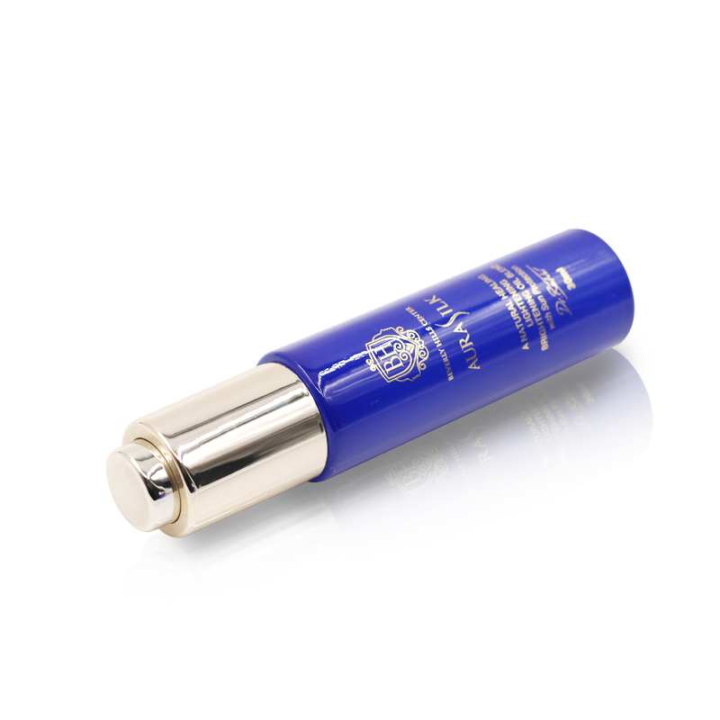 Luxury Cosmetic oil 30ml glass bottle with press pump