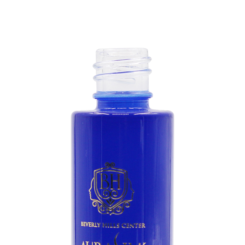 Luxury Cosmetic oil 30ml glass bottle with press pump