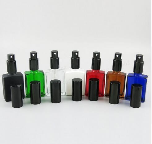 Luxury Cosmetic packing Press 60ml Clear Black frosted 30ml pump glass bottle for emulsion lotion