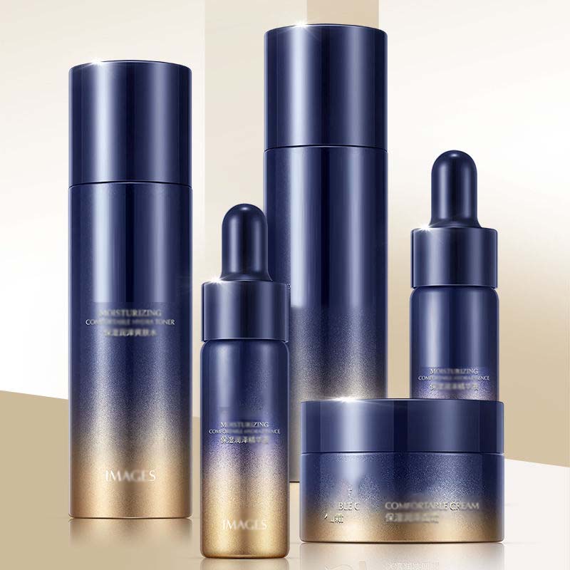 Luxury Cosmetics Packaging Straight Round 30ml Glass Foundation Bottle with Beauty Pump