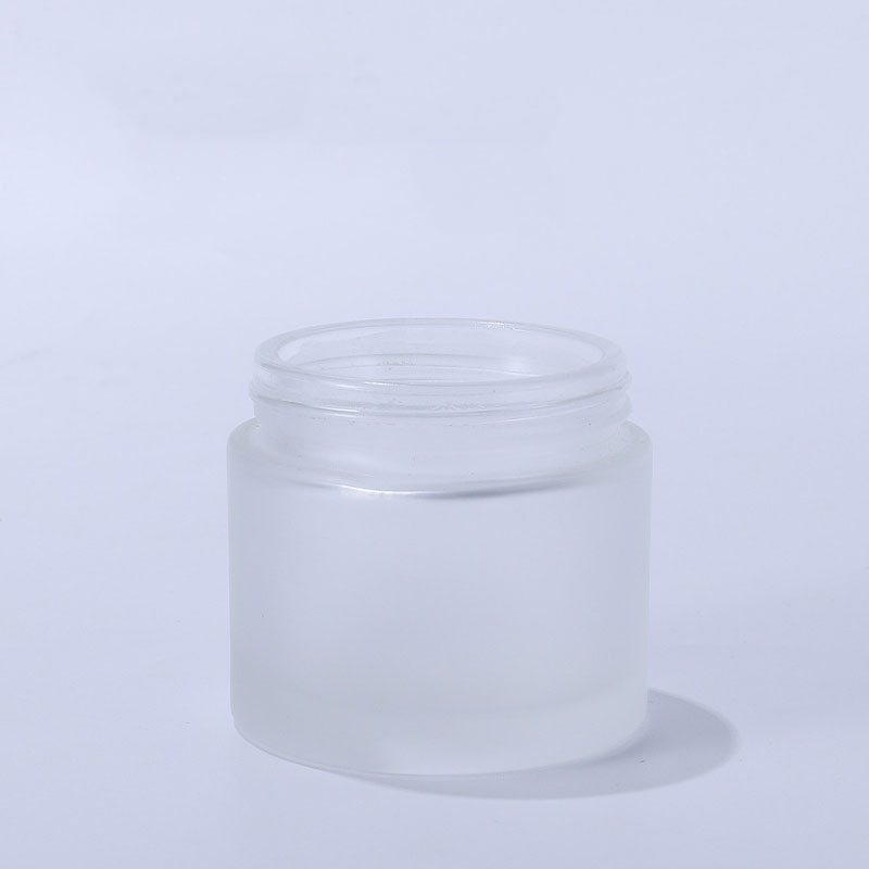 Luxury Counter Brand Round Bottom Premium Cream Face Body Empty Cream Jars Glass for Cosmetic