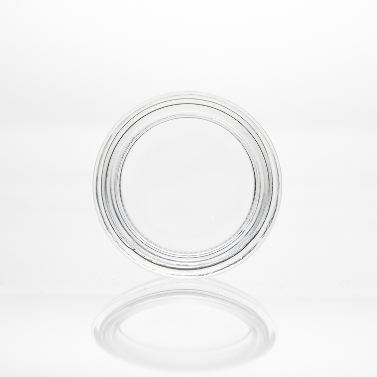 Luxury Custom Design 200ml 300g Round Wide Mouth Clear Cosmetic Glass Body Cream Jar with Screw Lid
