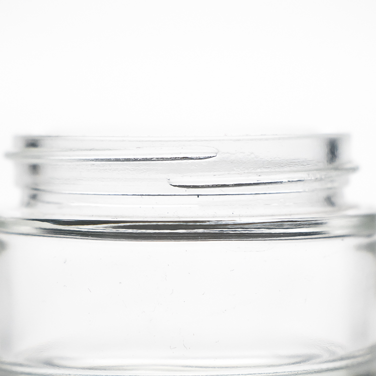 Luxury Custom Design 200ml 300g Round Wide Mouth Clear Cosmetic Glass Body Cream Jar with Screw Lid