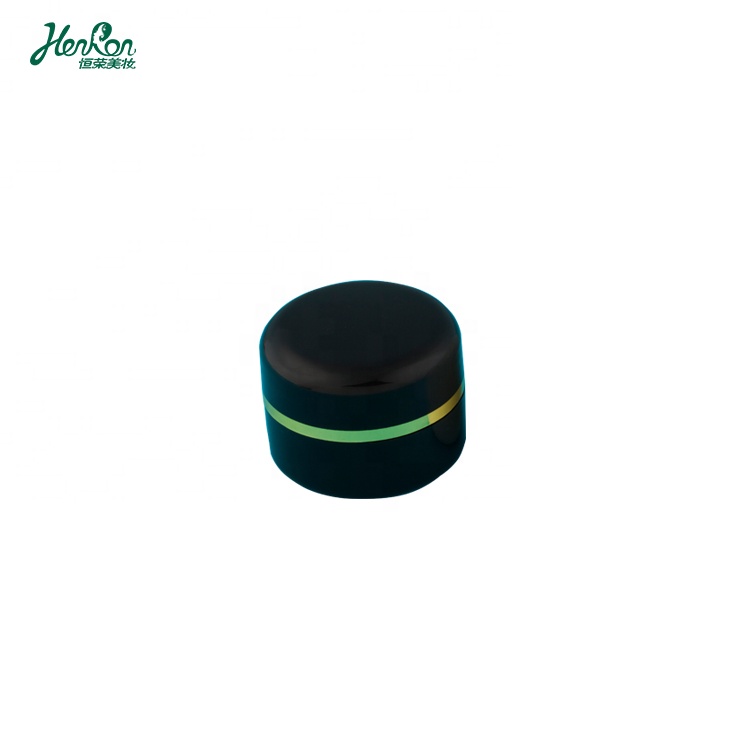 Luxury Custom Small 50g High Quality Empty Cosmetic Jars Wholesale white Acrylic printed cream Jars with different lid color
