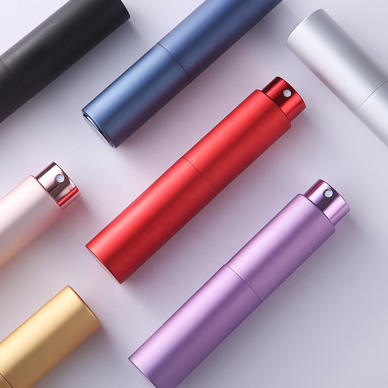 Luxury Custom logo Refillable Glass Refill Leather Perfume Bottles
