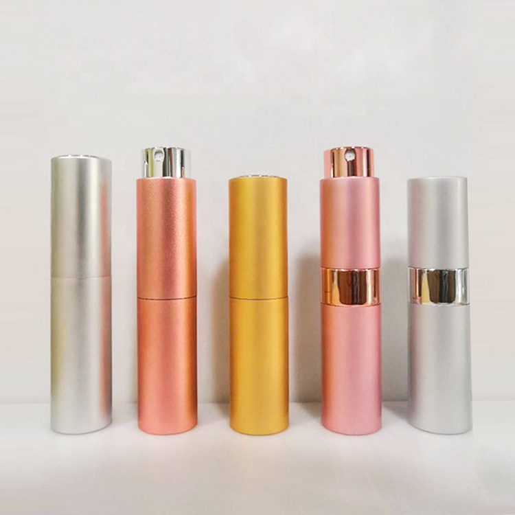 Luxury Custom logo Refillable Glass Refill Leather Perfume Bottles
