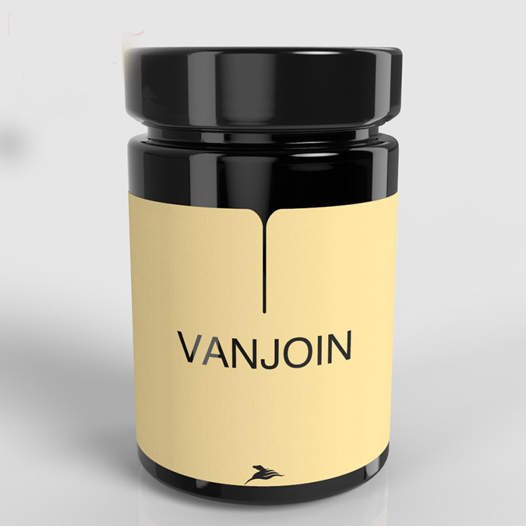 Luxury Customized Labeling Design 106ml 212ml 314ml Glass Round Honey Ergo Jar With Deep Metal Lid