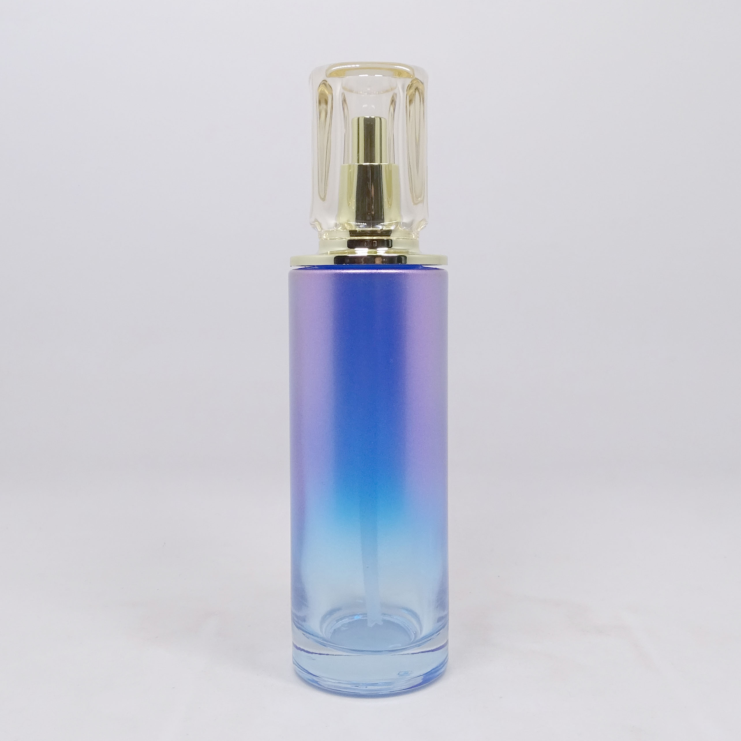 Luxury Customized gradient ramp Coloured Cosmetics Bottle and Cream Jar