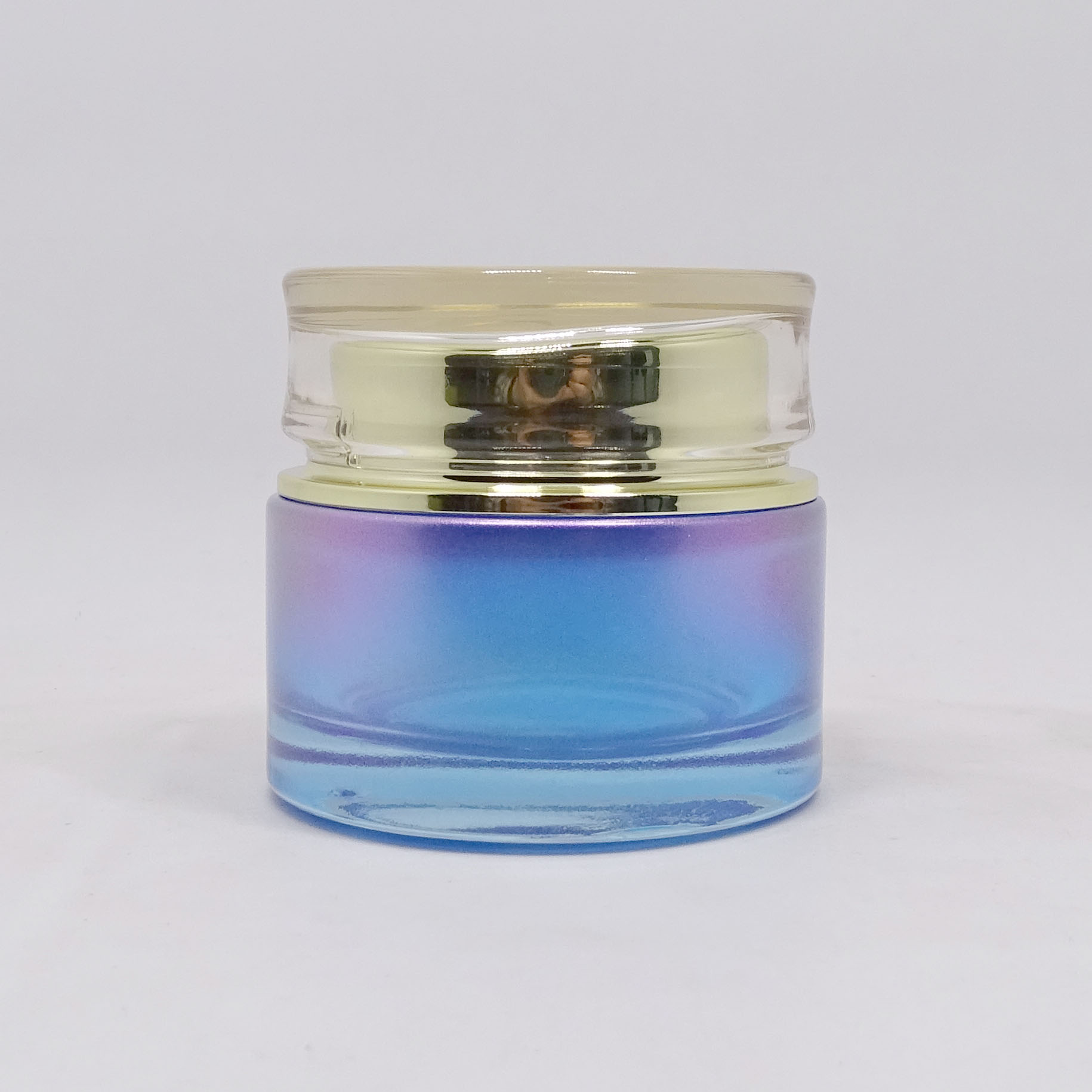 Luxury Customized gradient ramp Coloured Cosmetics Bottle and Cream Jar