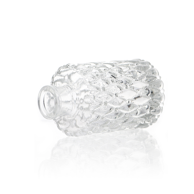 Luxury Cylinder Glass 150ml Essential Oil Perfume Fragrance Reed Diffuser Bottles With Cork
