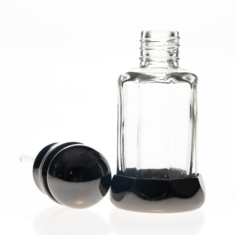 Luxury Design 10ml 6ml 3ml Hexagonal Shaped Clear Mini Glass Empty Perfume Bottle for Sale