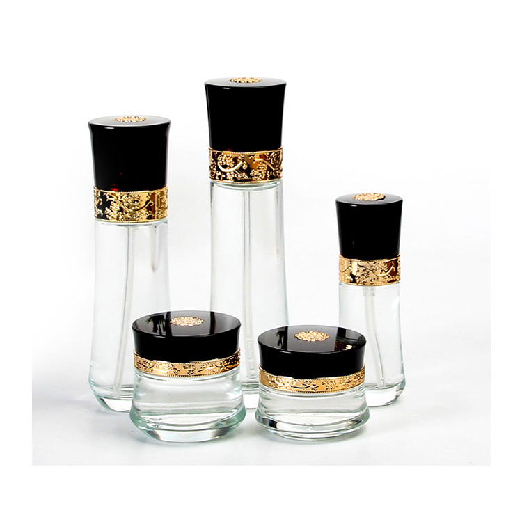 Luxury Eco Friendly Lotion Serum Emulsion Dual Chamber Cosmetic Bottle With Pump Sprayer