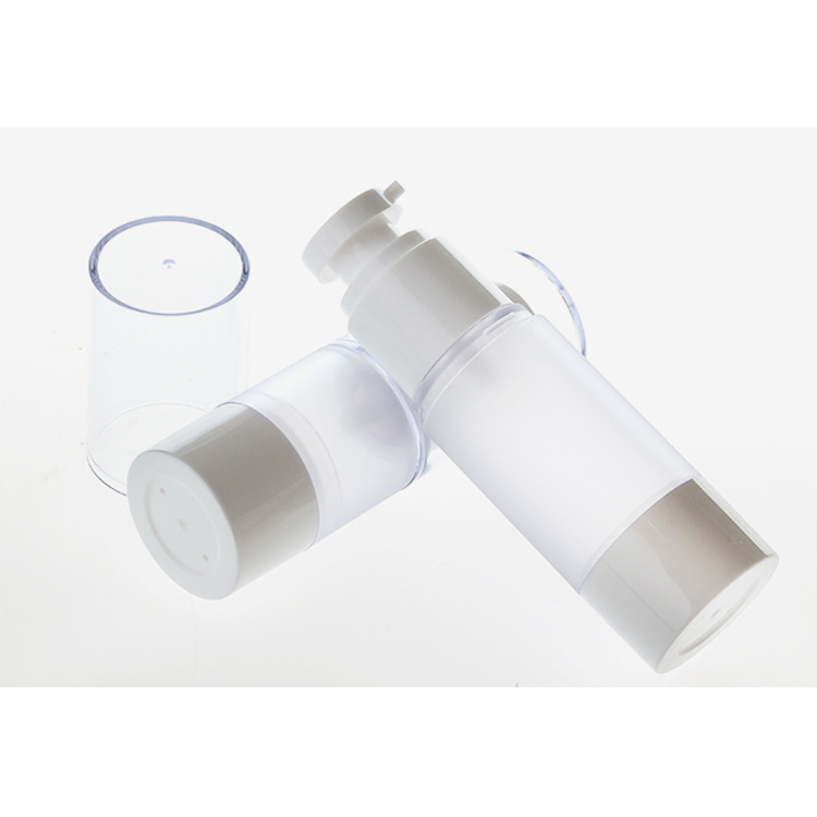 Luxury Eco Friendly Lotion Serum Emulsion Dual Chamber Cosmetic Bottle With Pump Sprayer