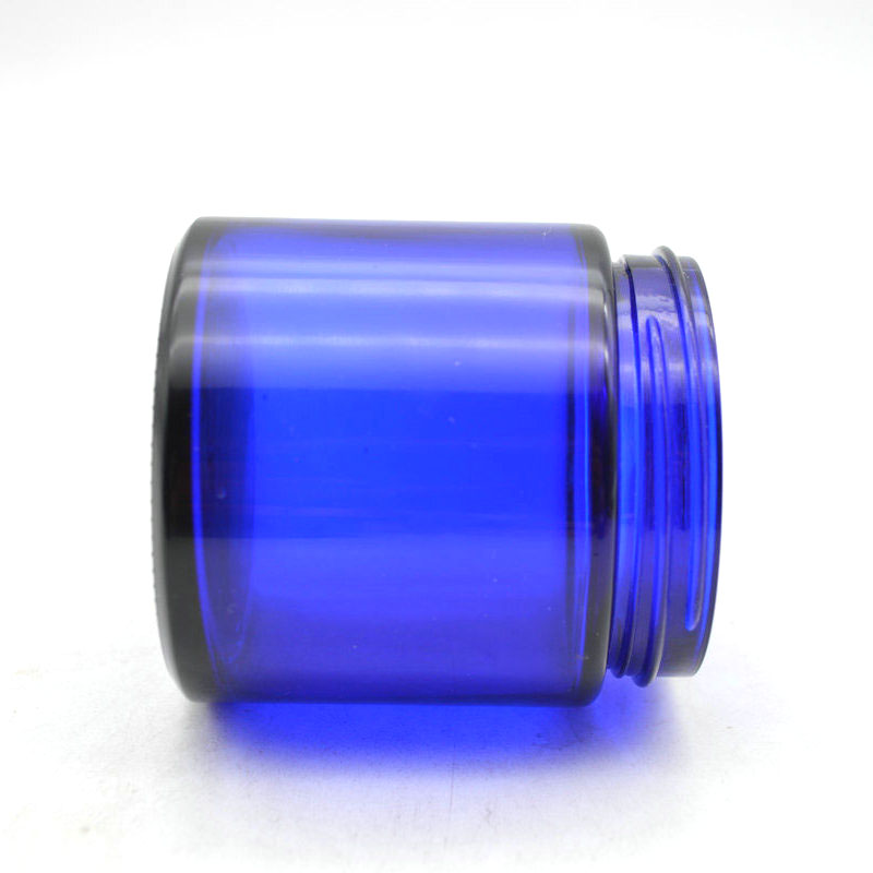 Luxury Empty 120ml Cosmetic Containers Cosmetic Packaging Glass Cream Jar with Aluminium lid