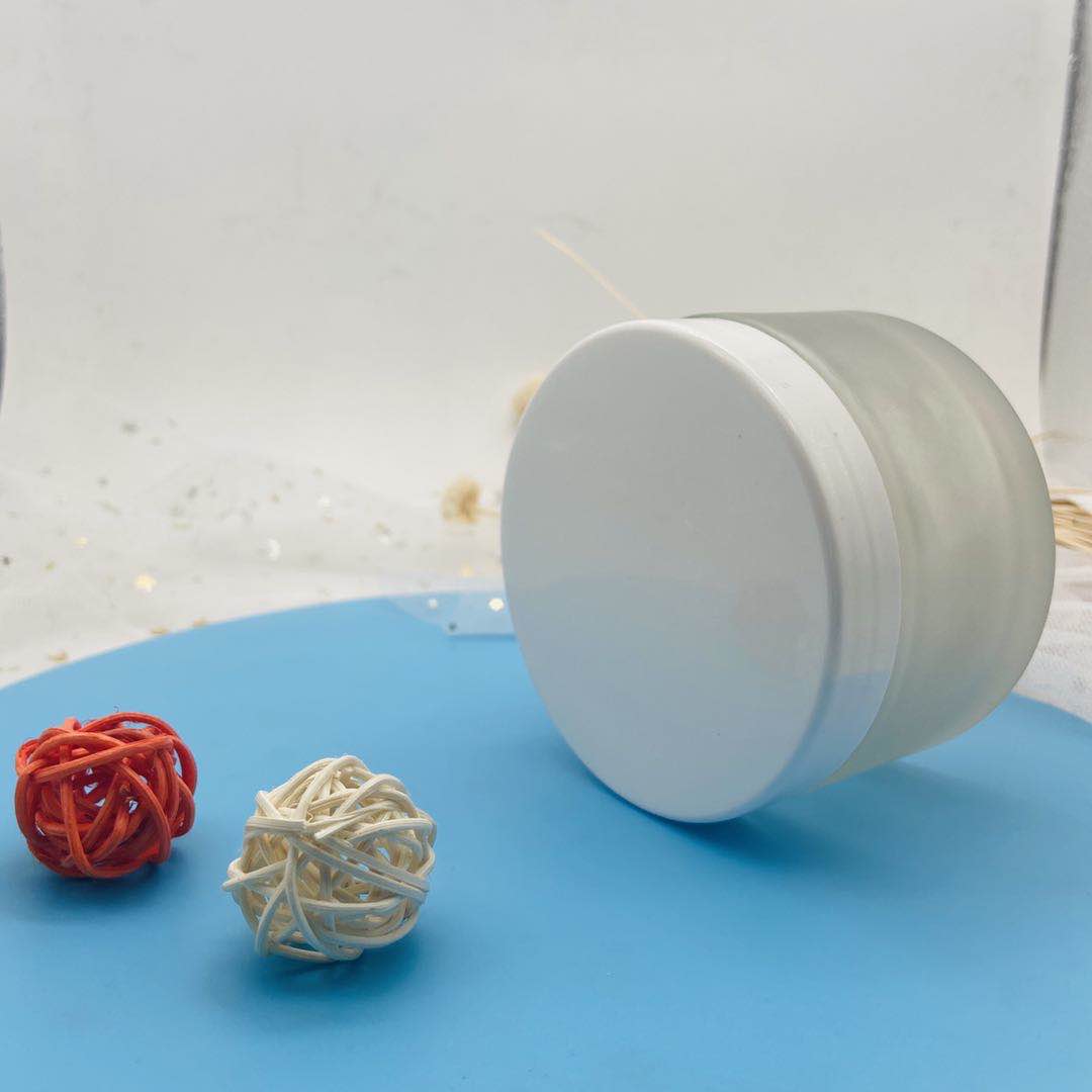 Luxury Empty 200G Frosted Clear Cosmetic Glass Jars And Containers