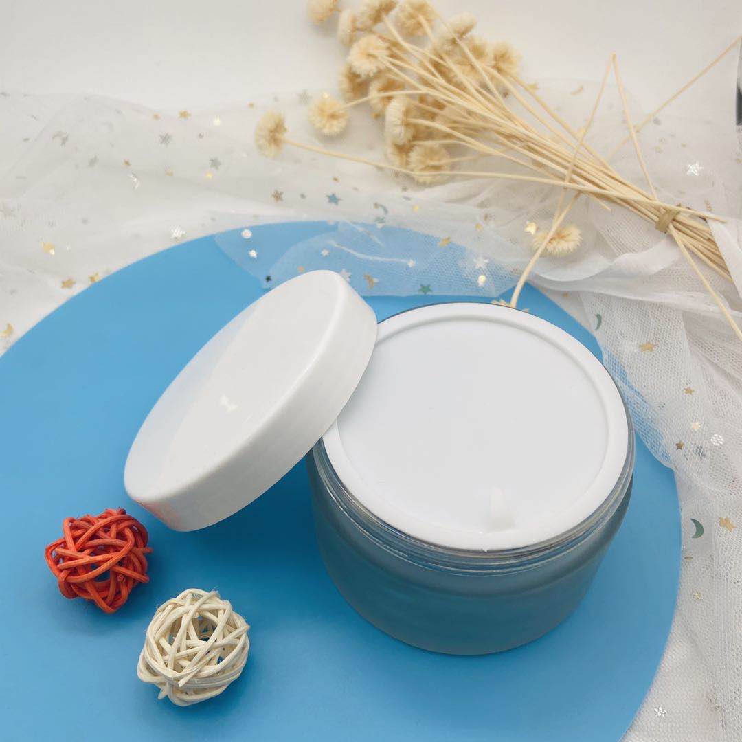 Luxury Empty 200G Frosted Clear Cosmetic Glass Jars And Containers