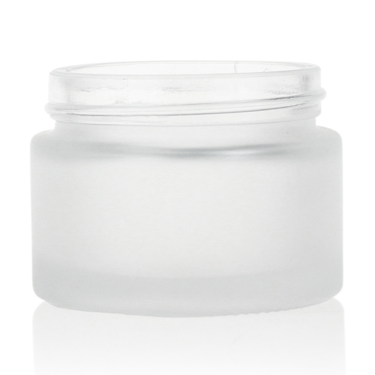 Luxury Empty Blue Glass Cream Jar and Pump Spray Bottle Set Cosmetic Packaging Container