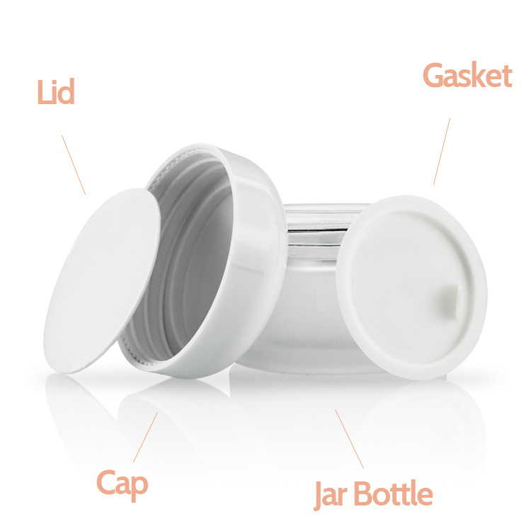 Luxury Empty Custom Glass Cream Jar Glass Cosmetic Jars 20ml 30ml 50 Ml Purple Cosmetic Glass Jar Container