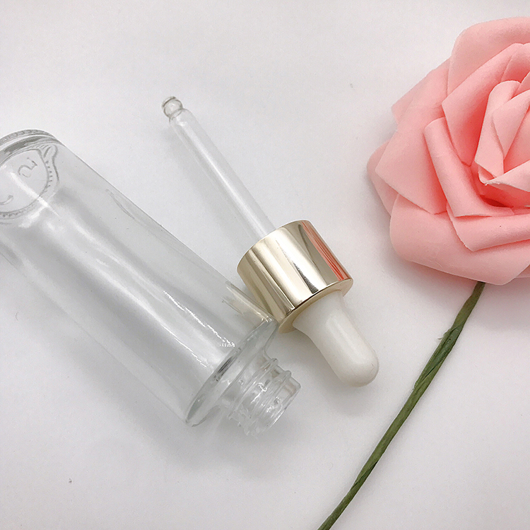 Luxury Empty Glass Serum Essential Oil Dropper Bottle 30Ml 50Ml Glass Bottle