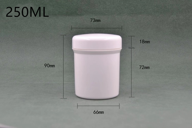 Luxury Empty OEM Cosmetic Containers 250ml 8oz Biodegradable Cosmetic Packaging Plastic Cream Jar
