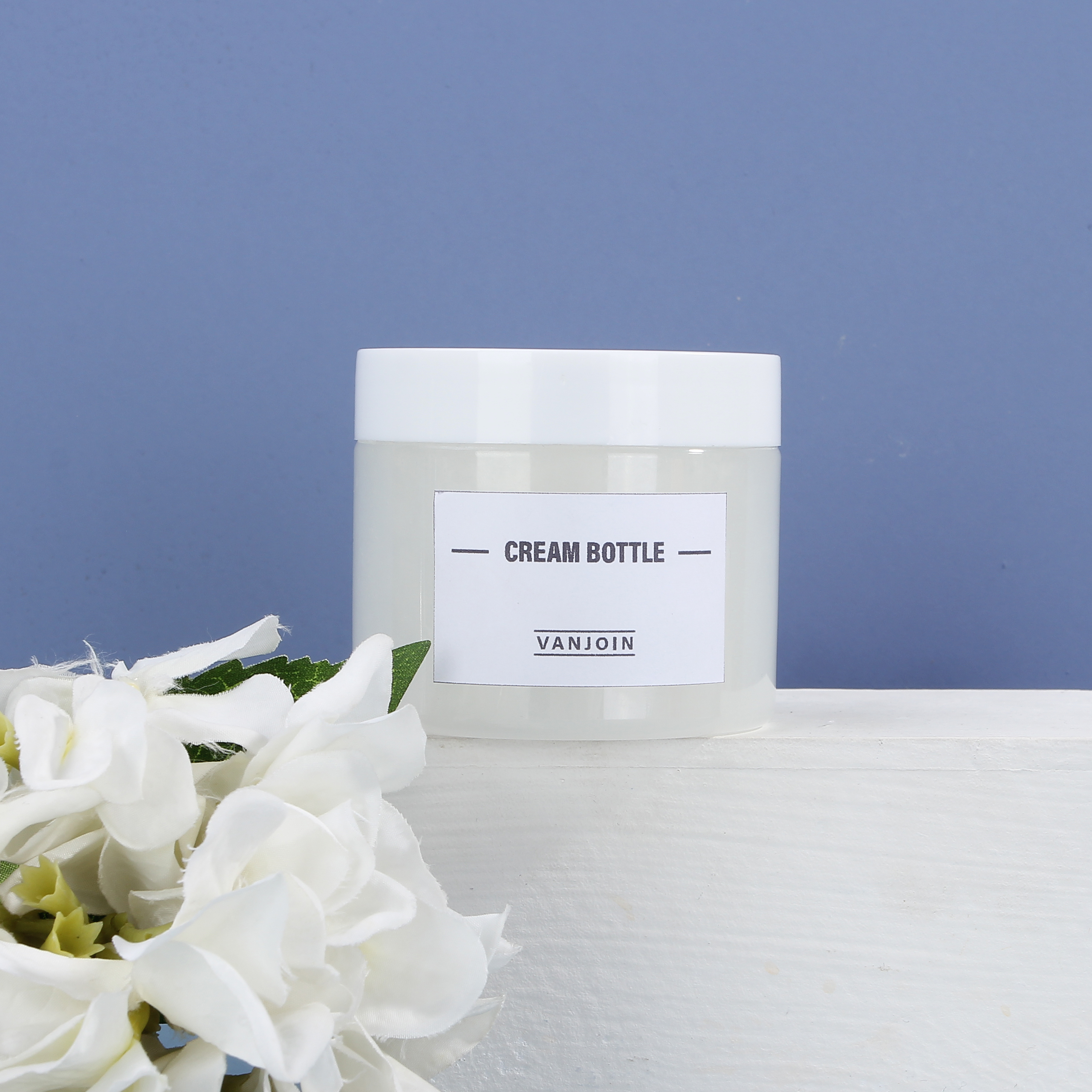 Luxury Empty OEM Cosmetic Containers Biodegradable Cosmetic Packaging Plastic Cream Jar With Screw Cap For Skincare Products