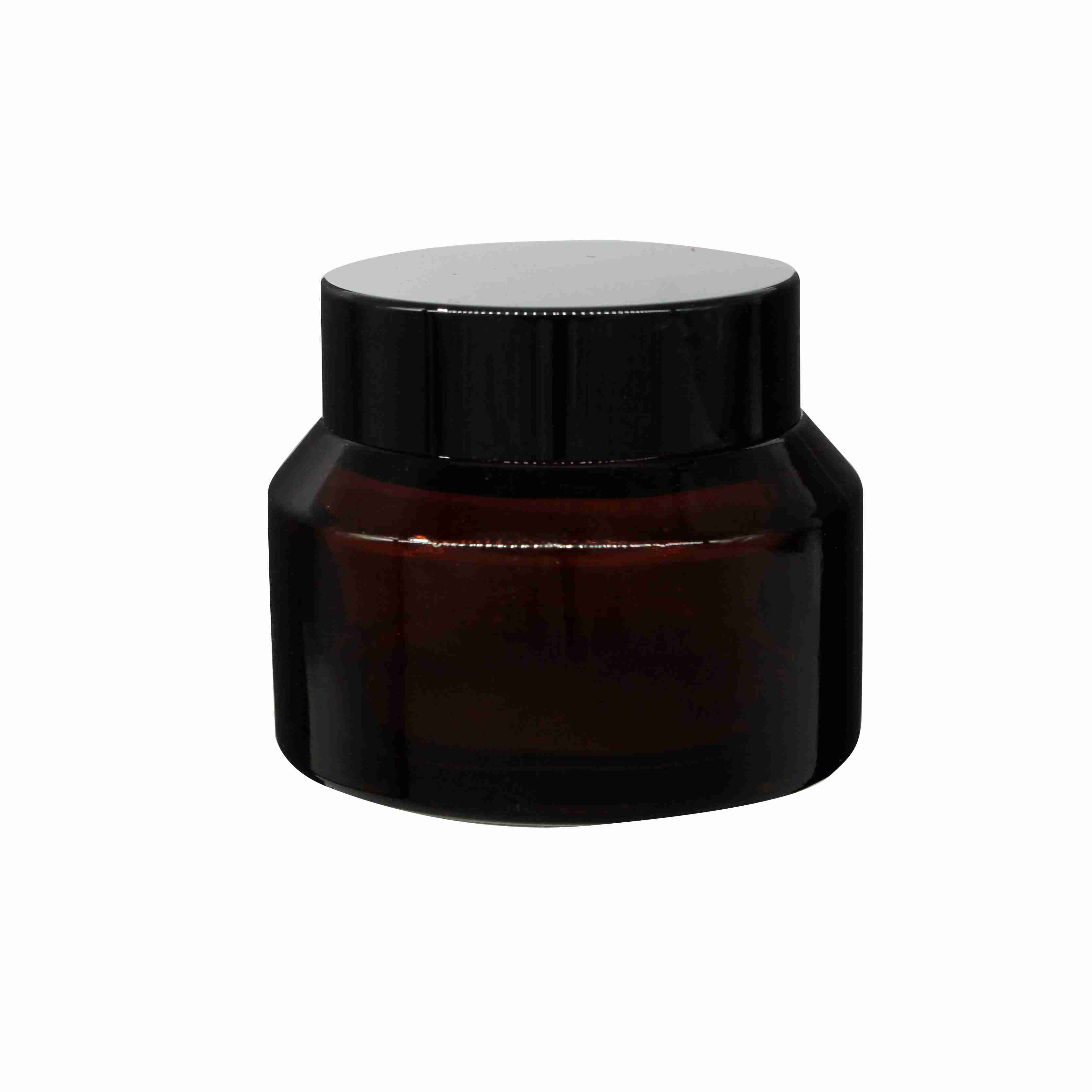 Luxury Empty OEM Cosmetic Containers Biodegradable Cosmetic Packaging Plastic Cream Jar with gold lid
