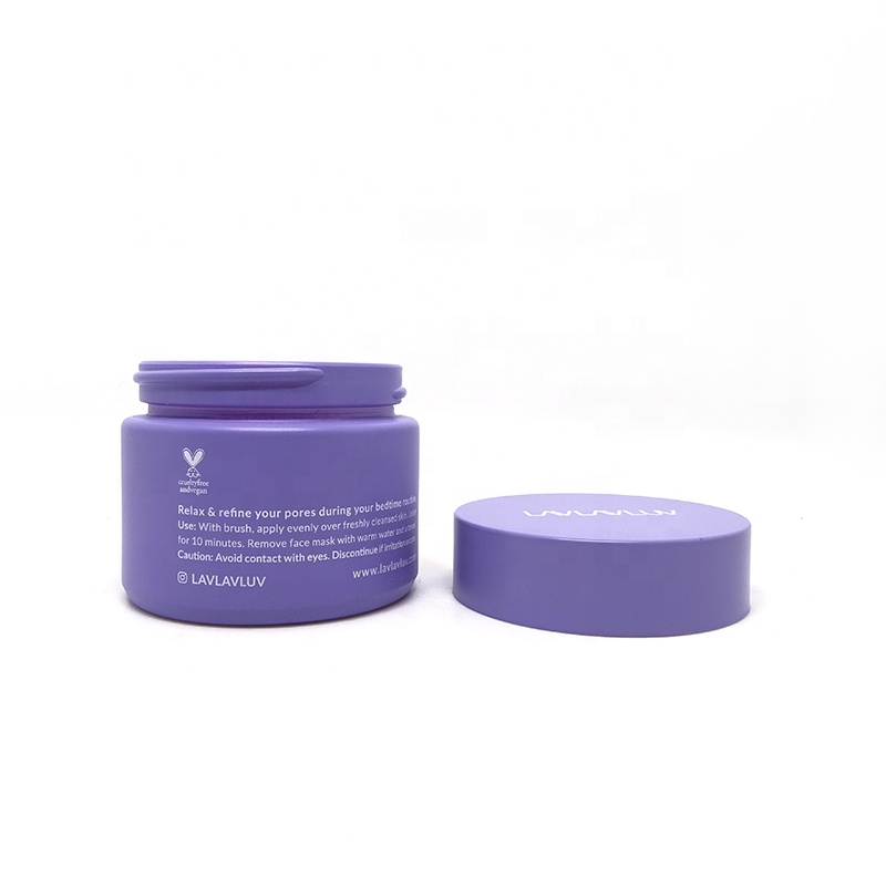 Luxury Empty Opal White Glass Cosmetic Cream Jar 50ml With Green Colored ABS Lid