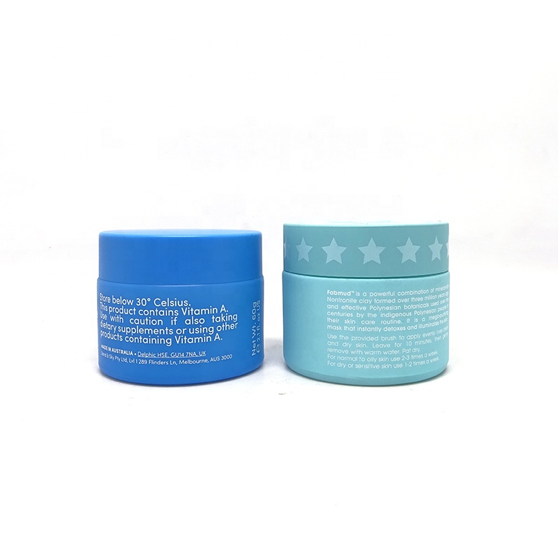 Luxury Empty Opal White Glass Cosmetic Cream Jar 50ml With Green Colored ABS Lid