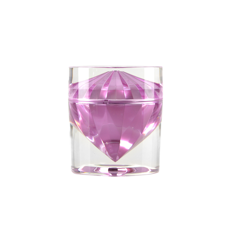 Luxury Empty Purple Acrylic Cream Cosmetic Jar Container Mist Lotion Pump Bottle for Skin Care Packaging
