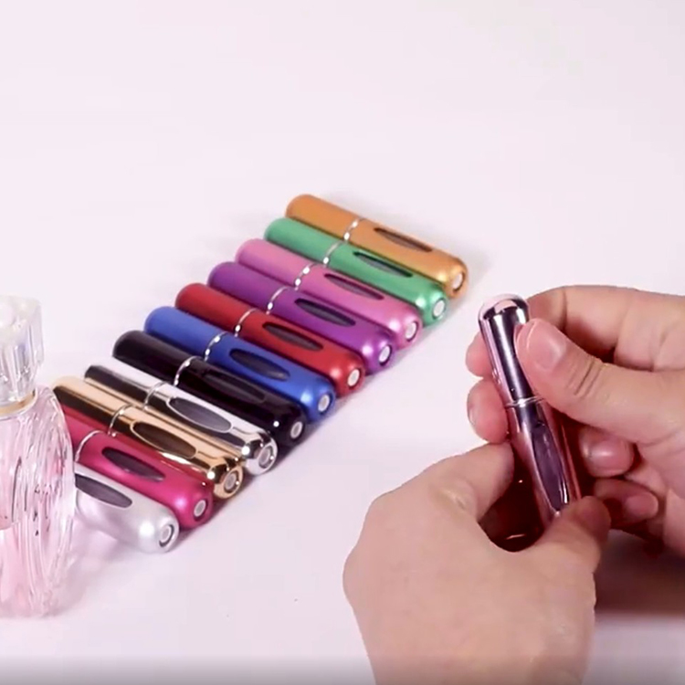 Luxury Empty Refillable 5 Ml Mini Refill Pump Spray Atomizer 5ml Aluminum Perfume Bottle