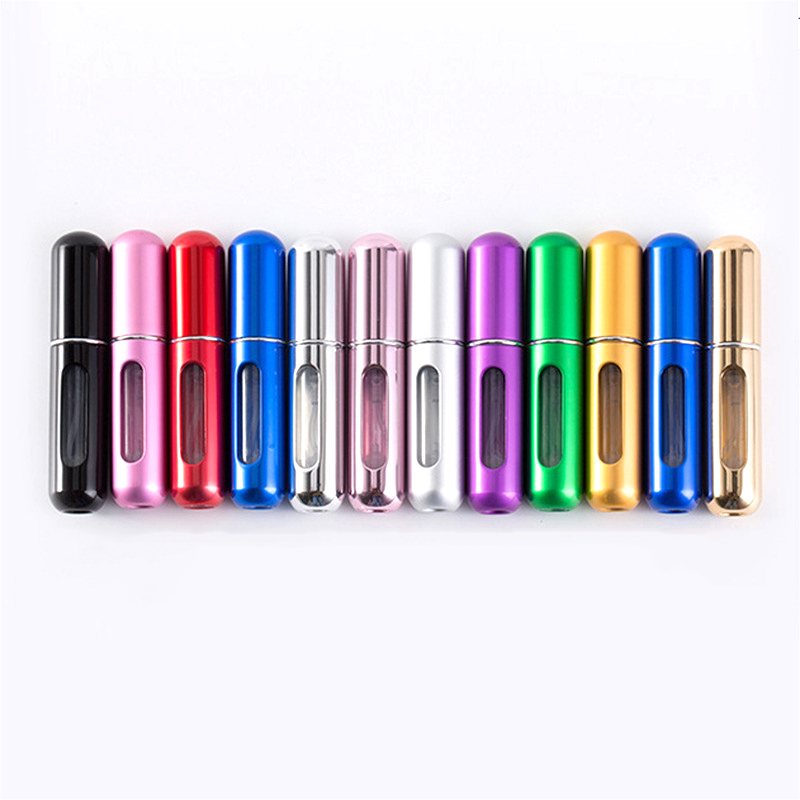Luxury Empty Refillable 5 Ml Mini Refill Pump Spray Atomizer 5ml Aluminum Perfume Bottle