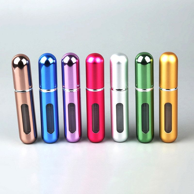 Luxury Empty Refillable 5 Ml Mini Refill Pump Spray Atomizer 5ml Aluminum Perfume Bottle