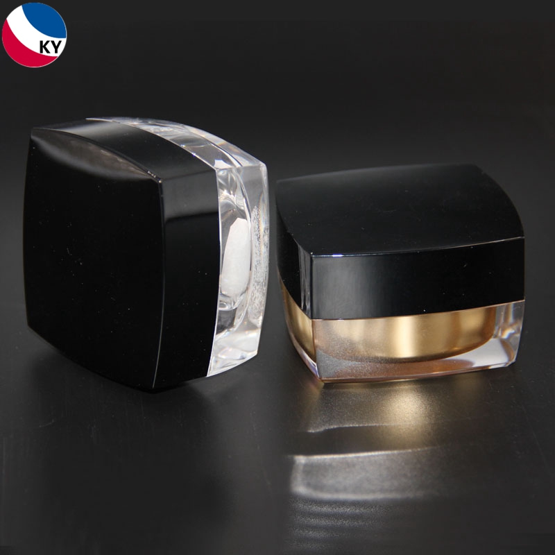 Luxury Face Cream Cosmetic 30Gm Acrylic Jar Square