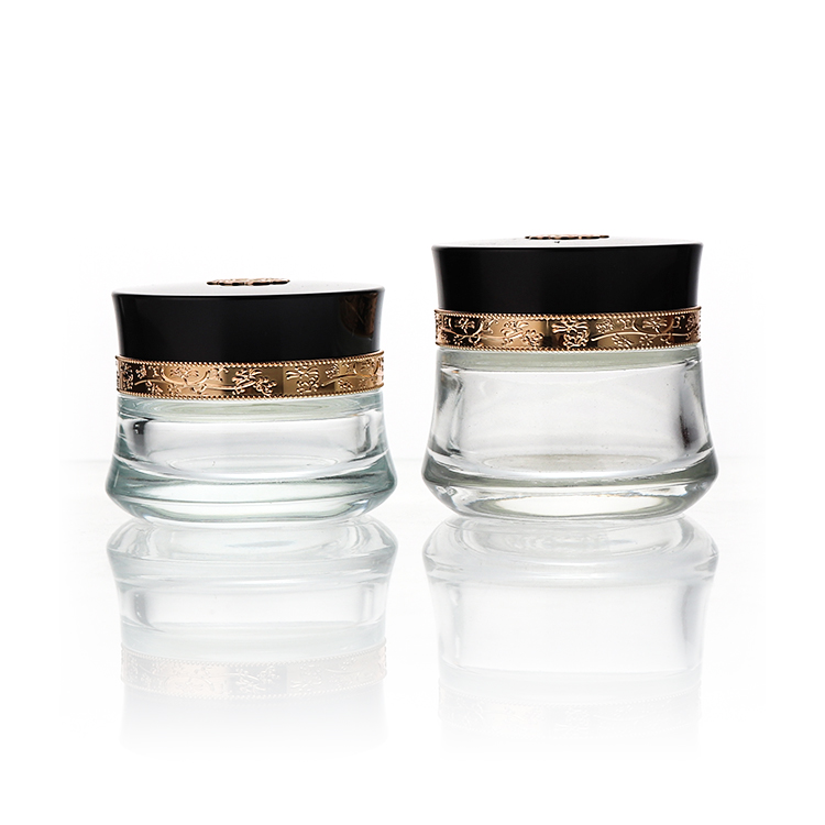 Luxury Face Glass 1oz 30g Cosmetic Cream Jar 50 ml Empty Cosmetic Containers