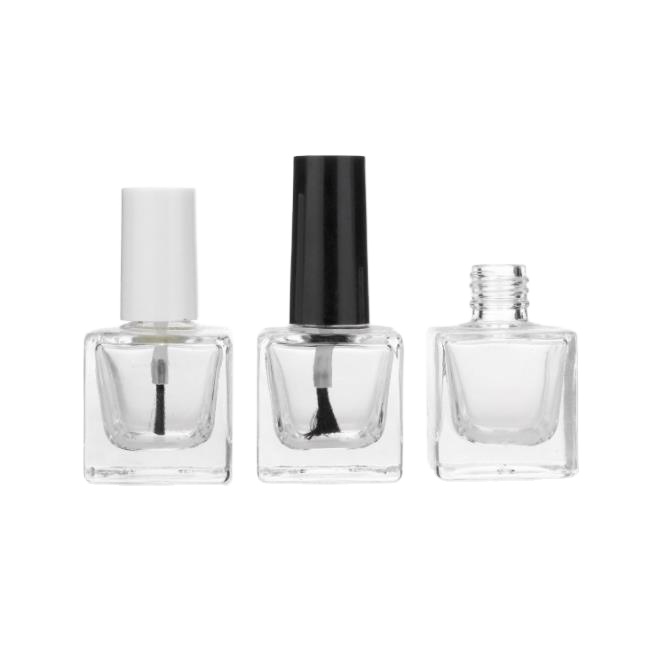 Luxury Fancy 5Ml 8Ml 10Ml 15Ml Unique Round Square Rectangle Empty Nail Polish Glass Bottle Packing With Brush