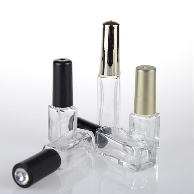 Luxury Fancy 5Ml 8Ml 10Ml 15Ml Unique Round Square Rectangle Empty Nail Polish Glass Bottle Packing With Brush