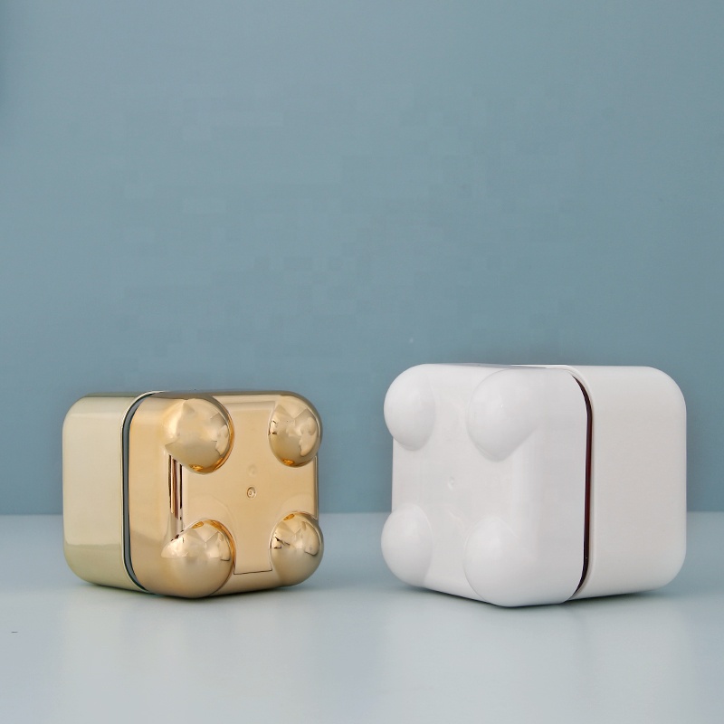 Luxury Gold Square Cream Jar 30g 50g Cosmetic Container