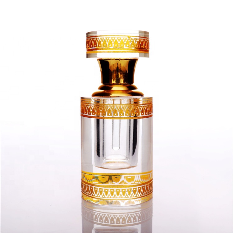Luxury Golden Antique Refill Mini Empty Crystal Glass Perfume Bottles