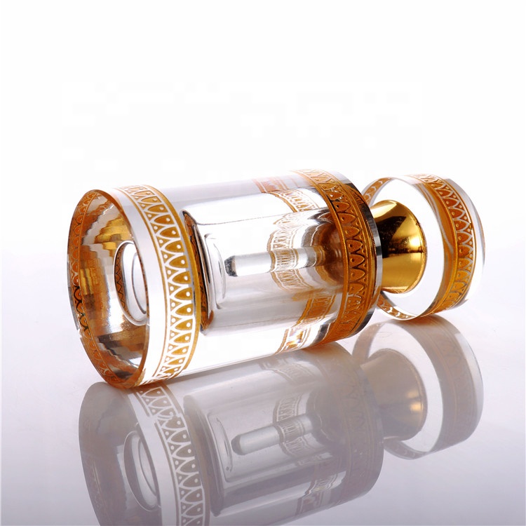 Luxury Golden Antique Refill Mini Empty Crystal Glass Perfume Bottles