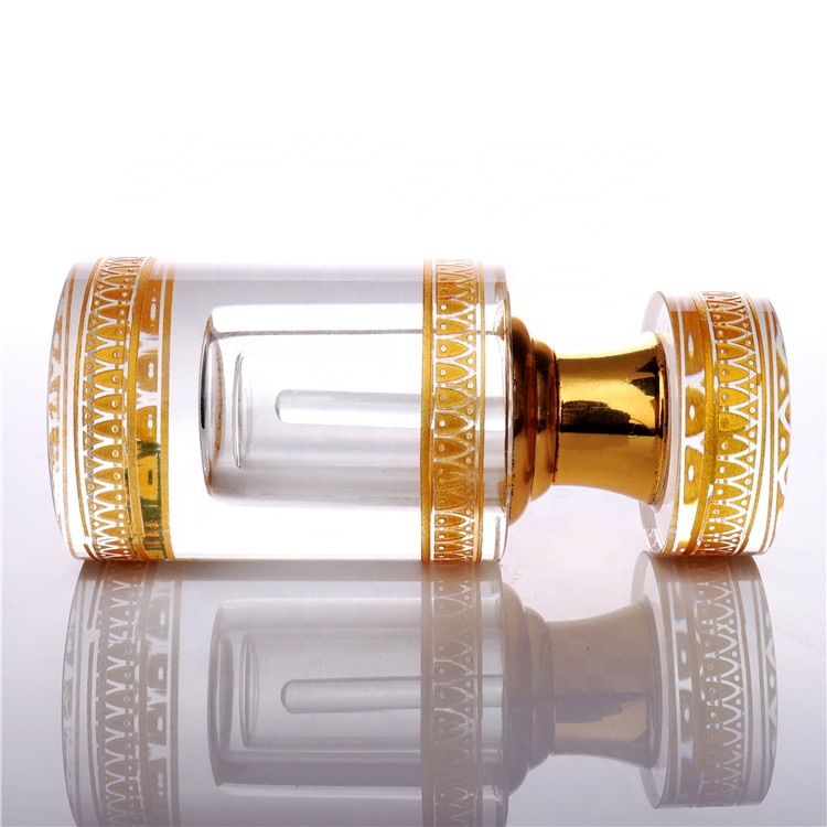 Luxury Golden Antique Refill Mini Empty Crystal Glass Perfume Bottles