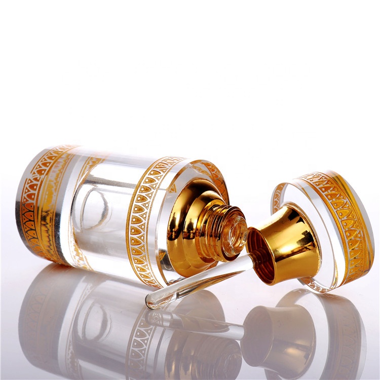 Luxury Golden Antique Refill Mini Empty Crystal Glass Perfume Bottles