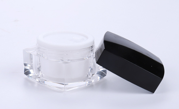 Luxury High Quality 30g Cosmetic Packing Square Acrylic Cream Jar