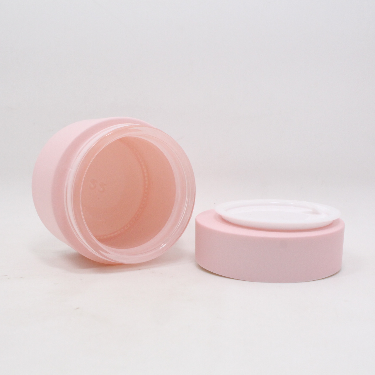 Luxury Hot Sell Custom High Quality Cream ceramics Jars For Cosmetics pink green