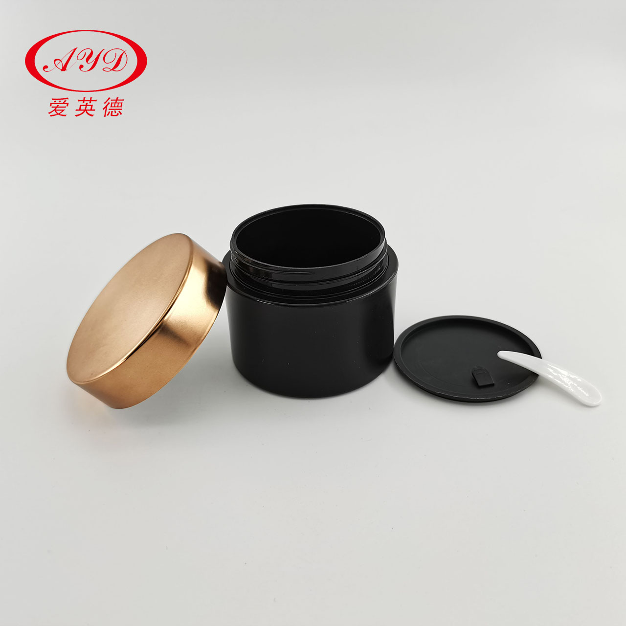Luxury Matte Golden White 50ml PP Plastic Jar Used For Lotion/Cream 30g 50g PP Cream Jar For Cosmetics
